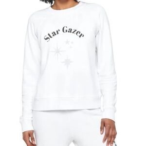 NWT SPIRITUAL GANGSTER STAR GAZER FOREVER CREW SWEATSHIRT IN WHITE